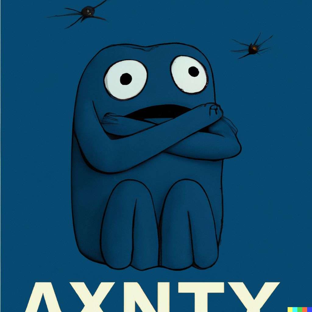 a representation of anxiety, promotional poster for a Pixar movie